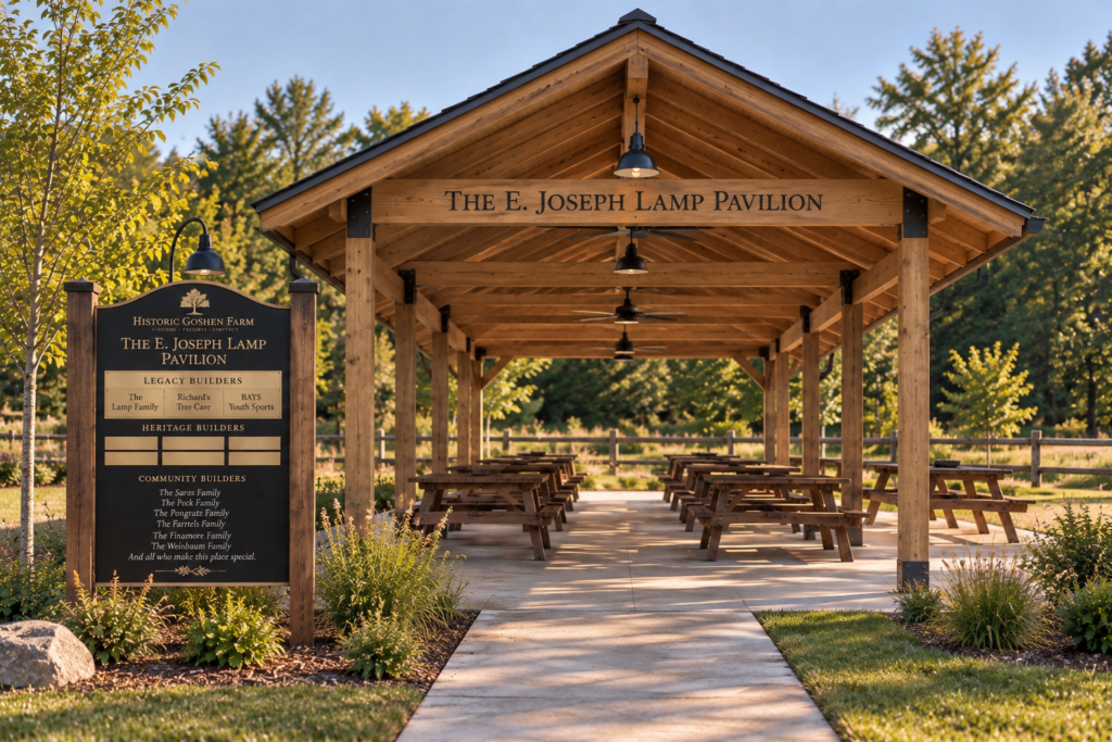 Goshen Farm pavilion rendering